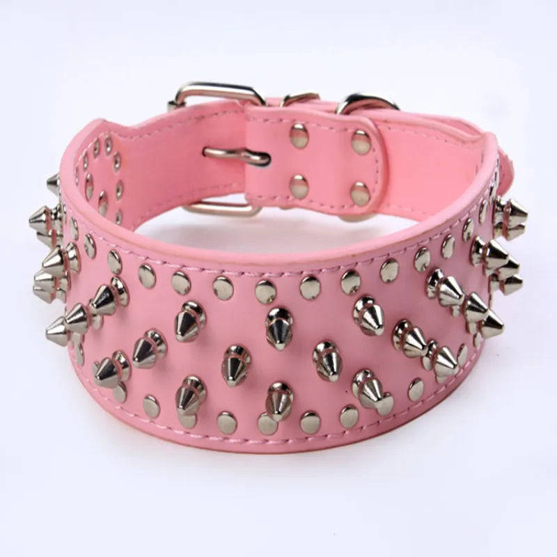 HundeStachelhalsband mit Nieten für Mittelgroße und Große Hunde Im Punk-Design