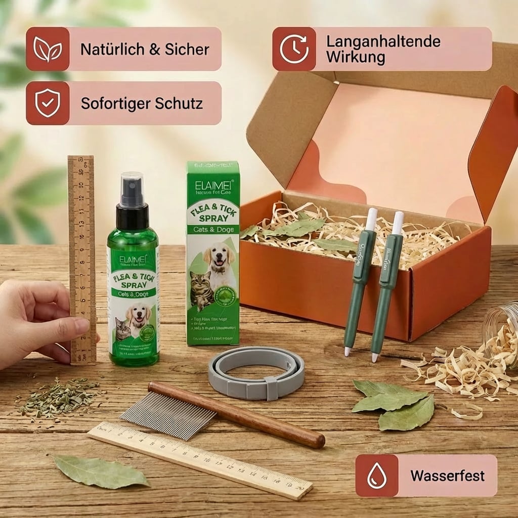 Natürliches Zeckenfrei Rundum-Schutz Set für Hunde – Das Sorglos-Paket