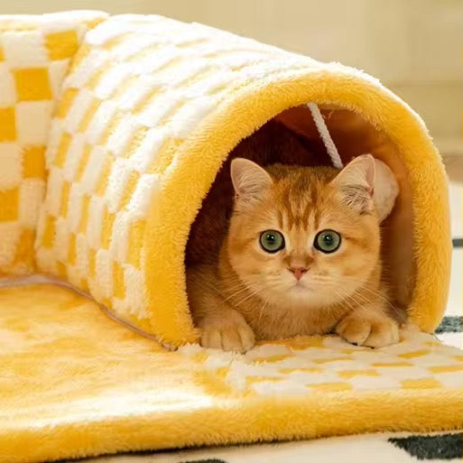 2in1 Katzen Tunnel Spielbett