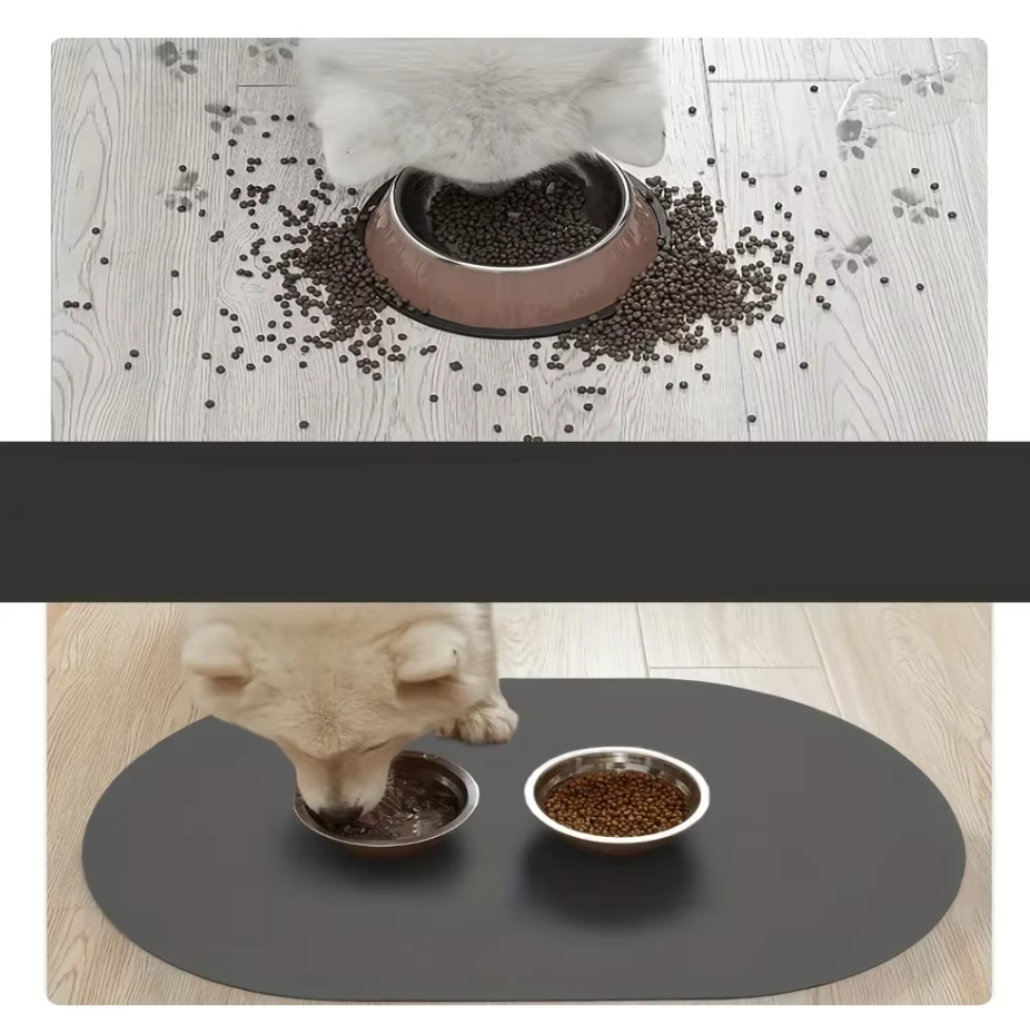 Silikon-futtermatte Für Haustiere – Wasserdichte, Rutschfeste Fressunterlage Für Hunde Katzen