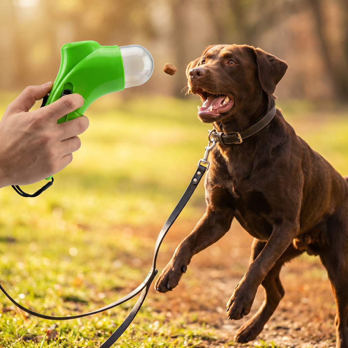 Leckerli-Werfer Pistole für Hunde – Interaktives Training & spielerische Belohnung für unterwegs