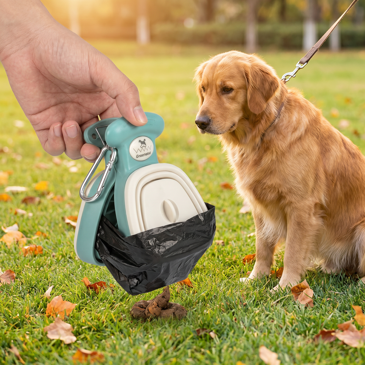 Tragbarer Hunde-Kotgreifer – Faltbar, hygienisch & perfekt für unterwegs