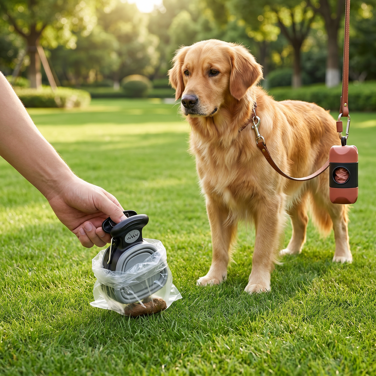 Tragbarer Hunde-Kotgreifer – Faltbar, hygienisch & perfekt für unterwegs