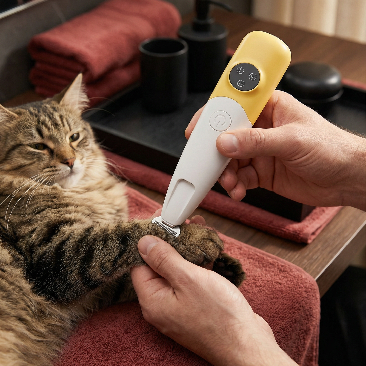 Haustier Pfoten Trimmer – Leiser, kabelloser Grooming Trimmer für Hunde & Katzen