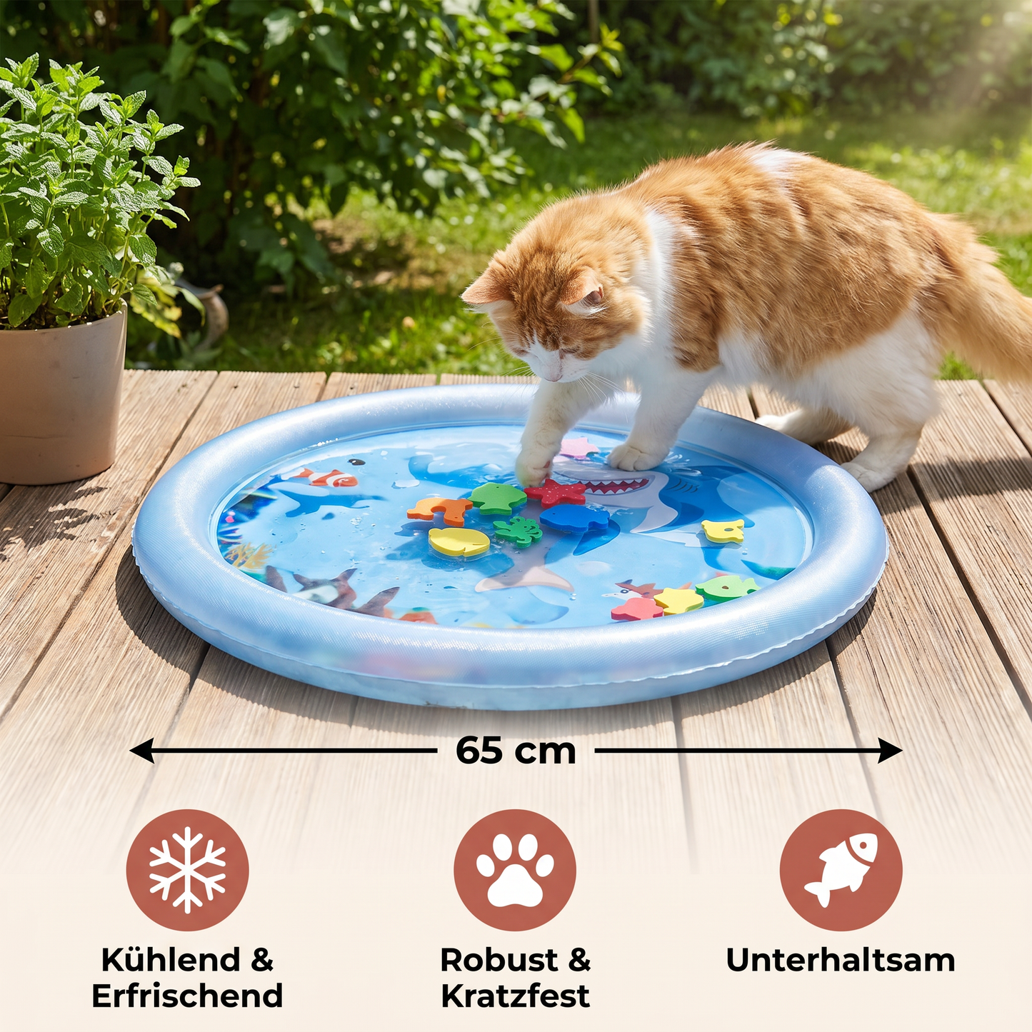 Kühlendes Spiel Wasserbett für Katzen 2.0