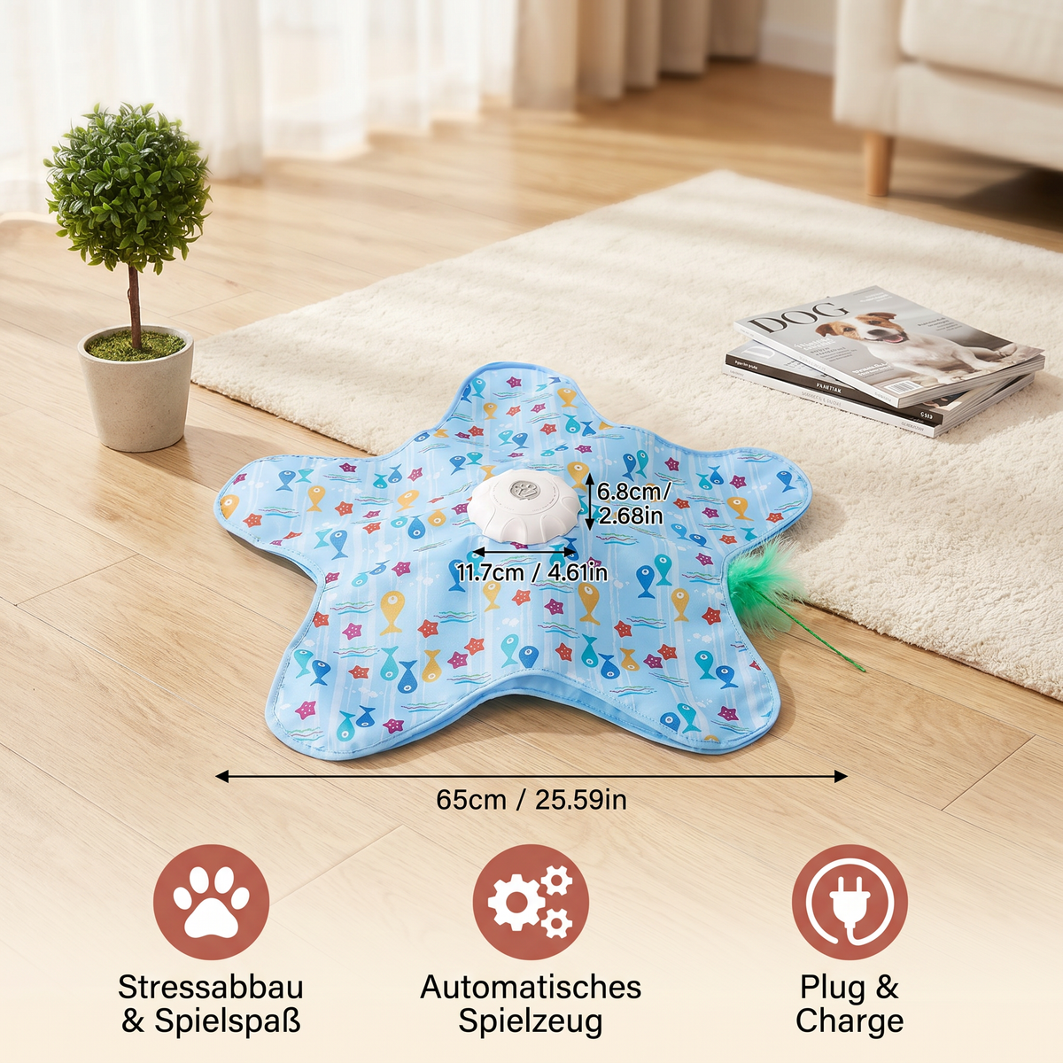HuntingFun Dog Pro – Automatisches Hundespielzeug für Stressabbau und Spielspaß