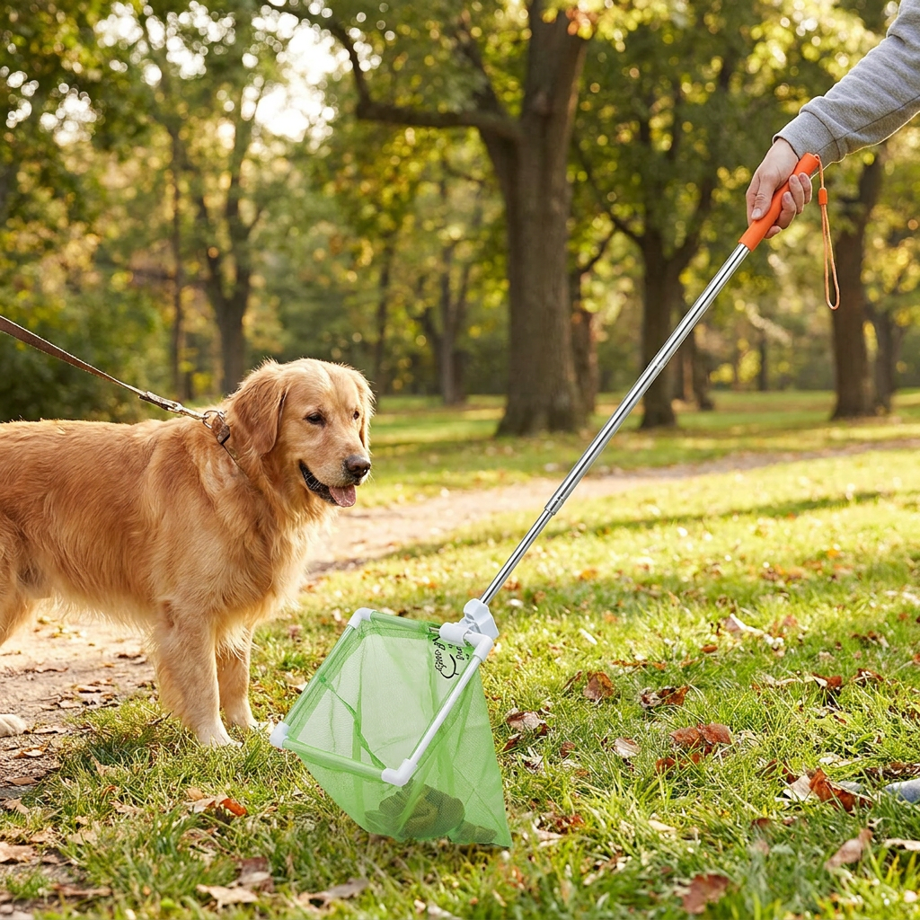 Tragbarer Hundekot Schaufel mit Ausziehbarem Griff für Saubere Spaziergänge