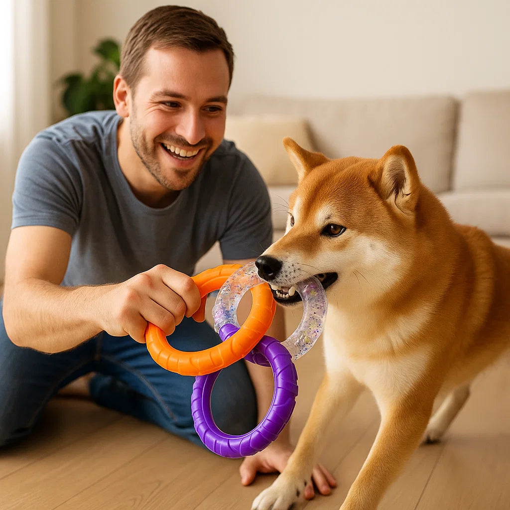 Robustes Zug Spielzeug für Hunde