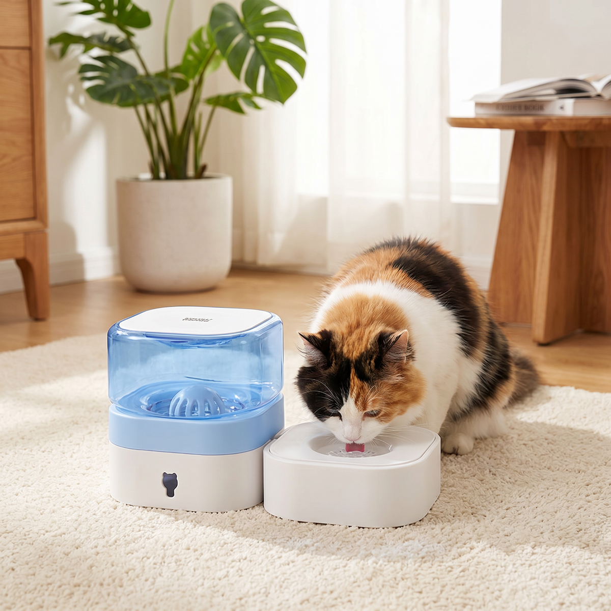 Automatischer Tragbarer Wasserspender für Katzen