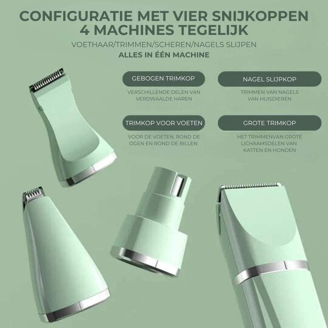 4-in-1 Tierpflege-Trimmer