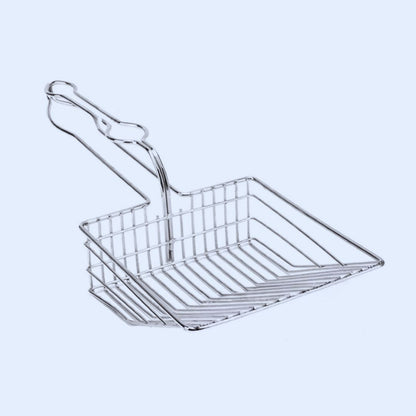 Katzenschaufel Aus Edelstahl für Katzenstreu mit Extra Breiten Schlitzen und Ergonomischem Griff