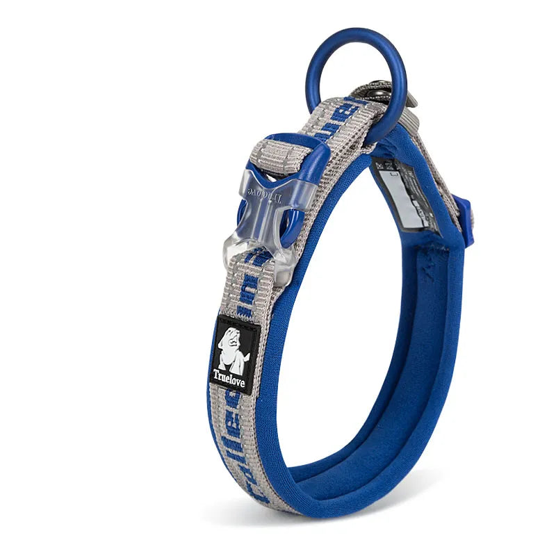 Verstellbares Soft-Hundehalsband mit Reflektierenden Nähten und Sicherheitsverschluss