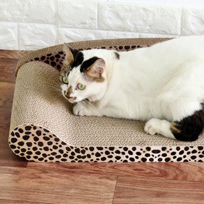 Katzen Kratzmatte und Liegefläche im Leoparden-Design – Stabil und Komfortabel