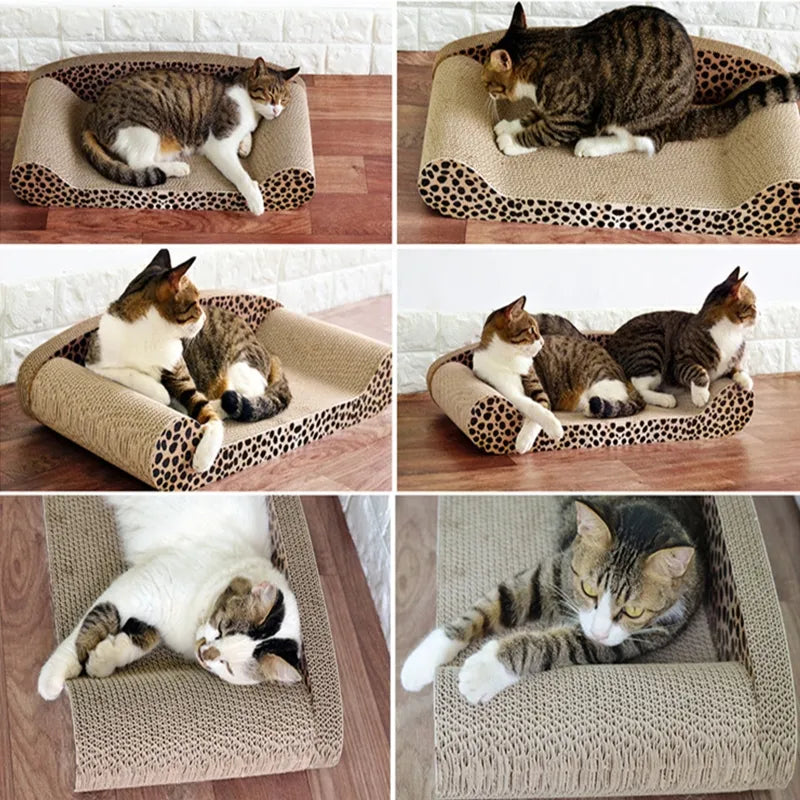 Katzen Kratzmatte und Liegefläche im Leoparden-Design – Stabil und Komfortabel