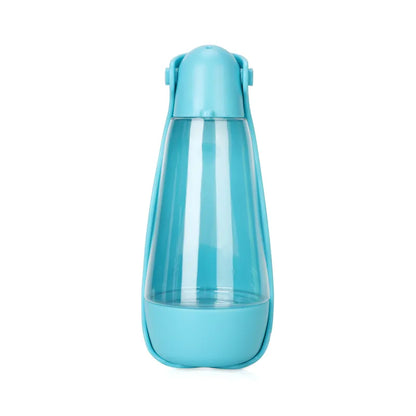 Trinkflasche für Hunde – Wasserflasche für Unterwegs mit Futternapf