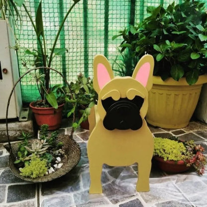Dekorative Hundeskulpturen Im Französischen Bulldoggen-Design – Niedliche Deko für Zuhause