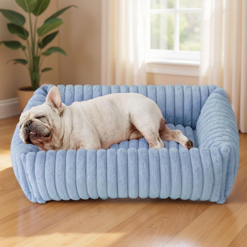 Personalisiertes, flauschiges Wolken-Hundebett mit weicher Umrandung