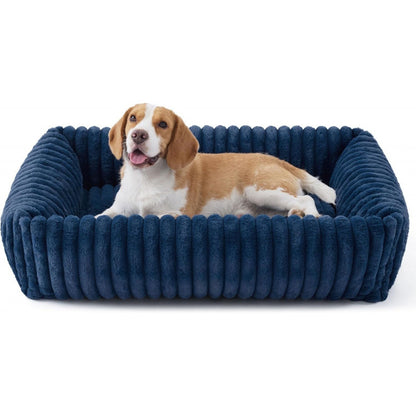 Personalisiertes, flauschiges Wolken-Hundebett mit weicher Umrandung