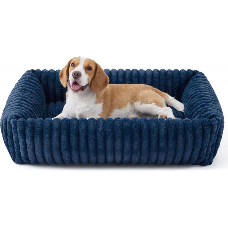Personalisiertes, flauschiges Wolken-Hundebett mit weicher Umrandung