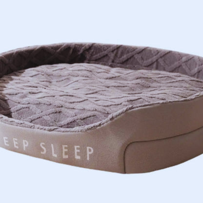 Kuscheliges Haustierbett für Katzen und Hunde – Deep Sleep Schlafplatz mit Weichem Stoff
