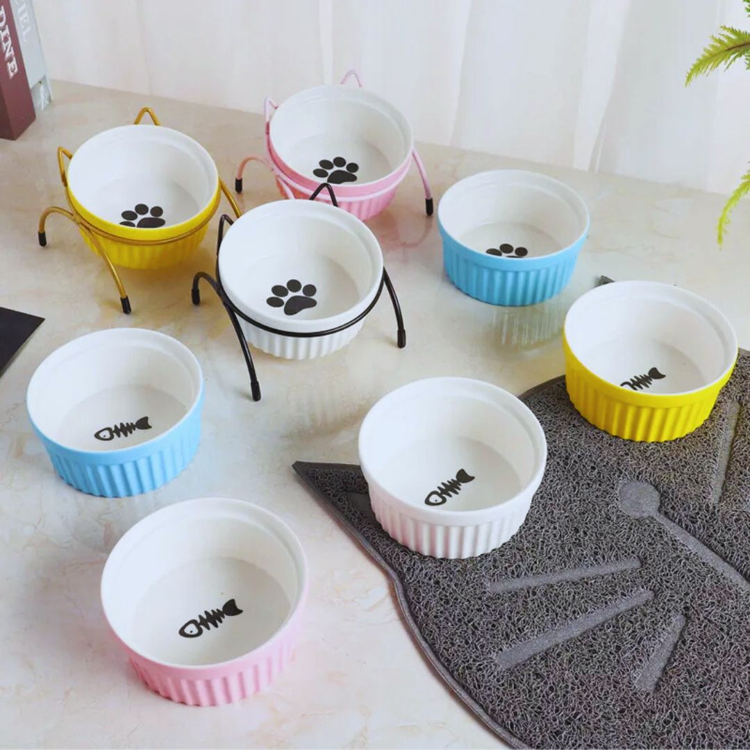 Erhöhter Hundefressnapf Im Stilvollen Design – Futter- und Wassernapf mit Ständer