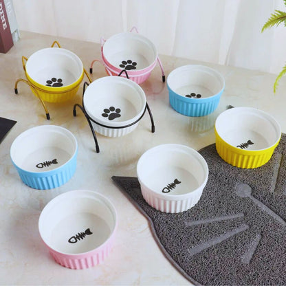 Erhöhter Hundefressnapf Im Stilvollen Design – Futter- und Wassernapf mit Ständer