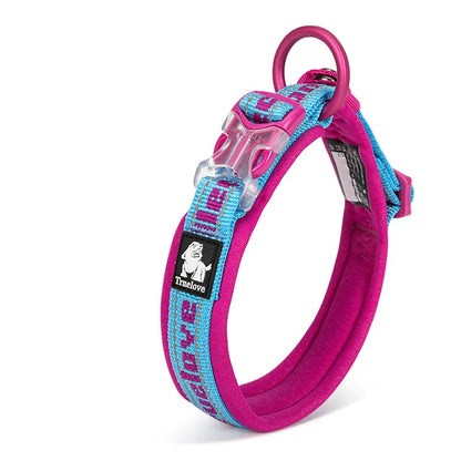 Verstellbares Soft-Hundehalsband mit Reflektierenden Nähten und Sicherheitsverschluss