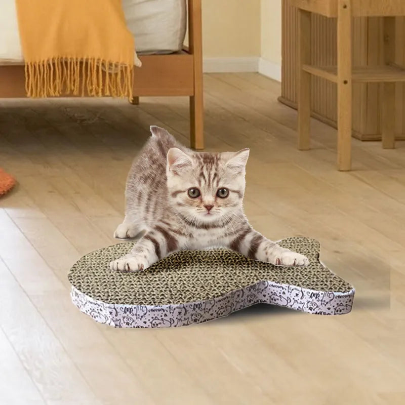 Katzen Kratzmatte In Frucht- und Tierformen – Kratzbrett Aus Wellpappe