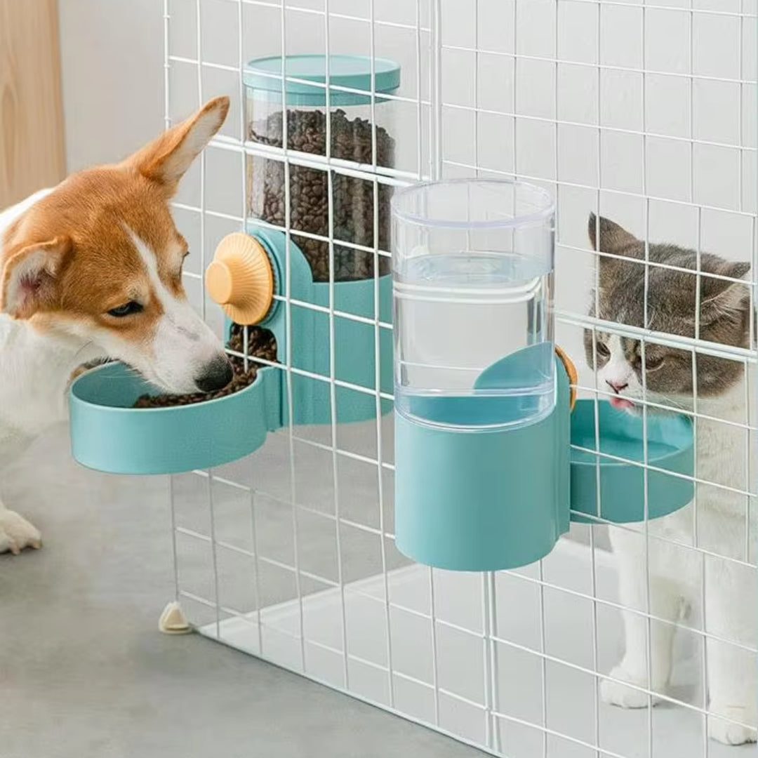 Automatischer Futterspender für Haustiere – Praktischer Spender mit Drehmechanismus für Katzen und Hunde