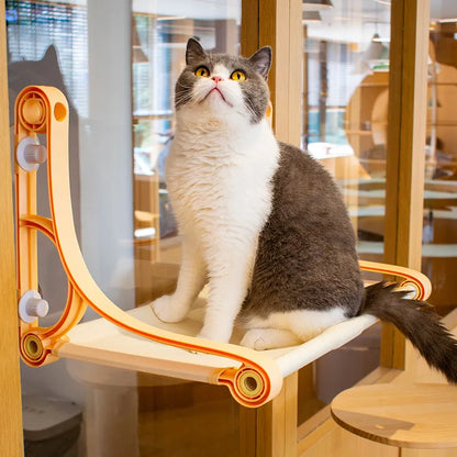 Katzenfensterbank mit Saugnäpfen – Bequeme Schlaf- und Ruhezone für Katzen