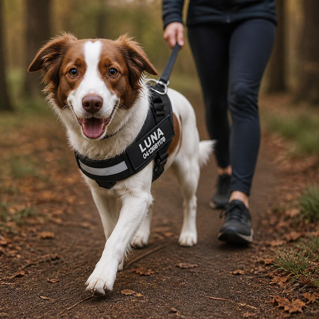 Personalisiertes Anti-Zug-Hundegeschirr für entspanntere Spaziergänge