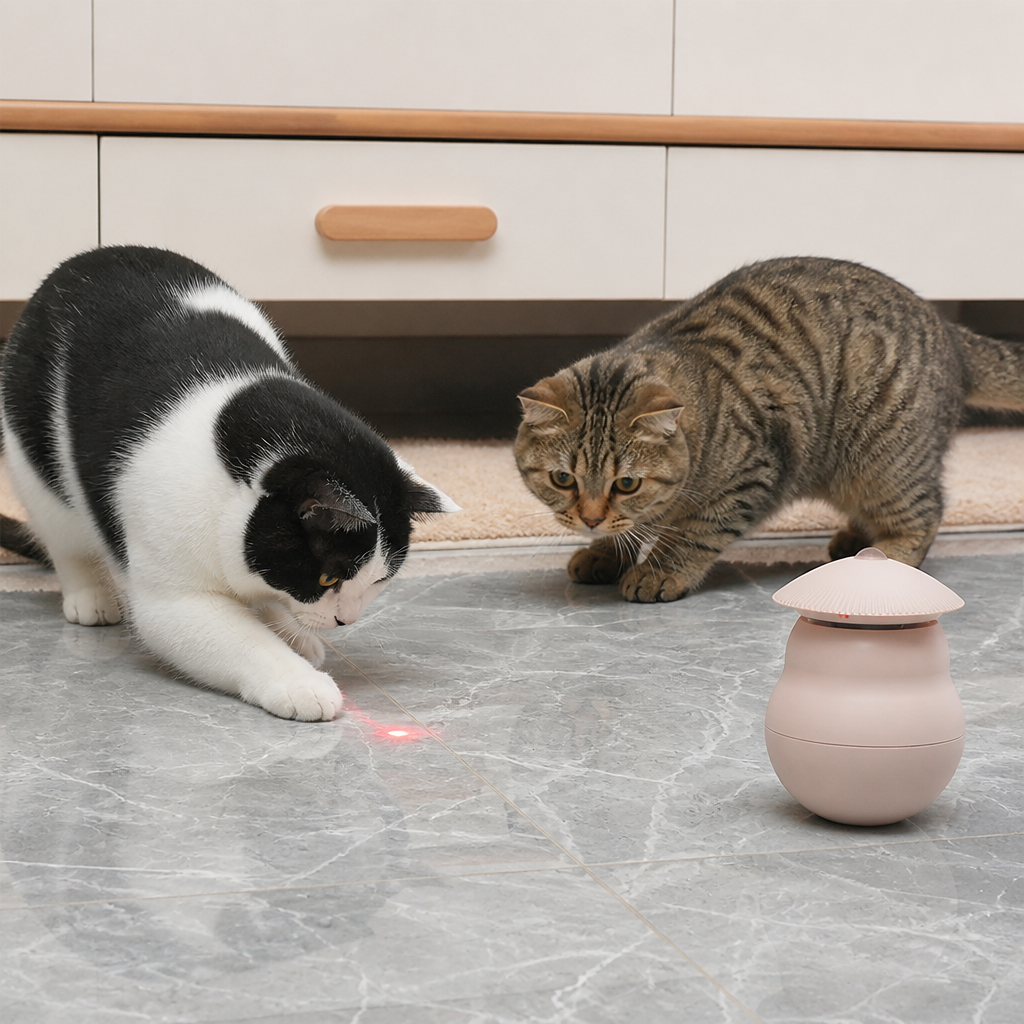 Automatisches bewegungsaktiviertes Laser-Spielzeug für Katzen