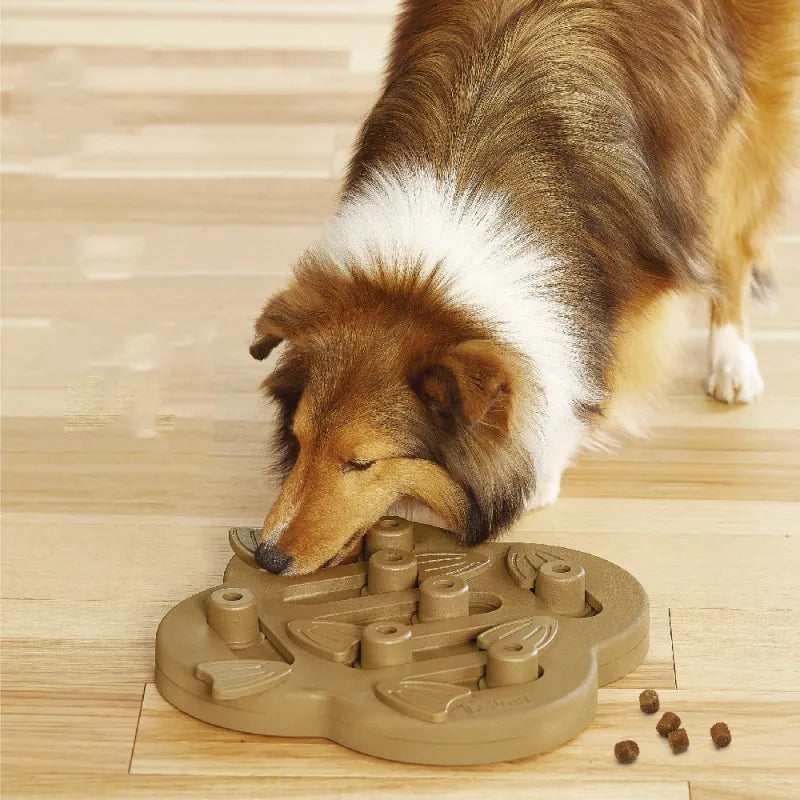 Interaktives Hundespielzeug – Intelligenzspiel mit Schiebefächern für Leckerlis & mentale Stimulation