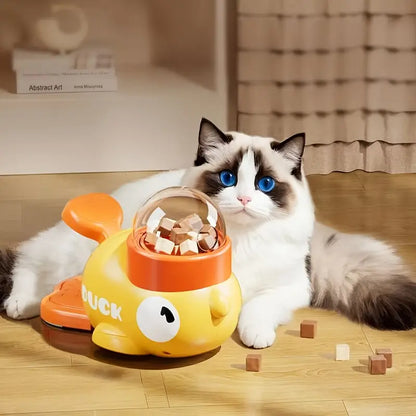 Interaktiver Spiel und Futterspender für Katzen