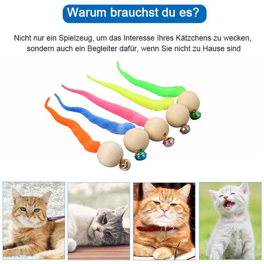 Interaktives Katzenspielzeug Mit Glocke Und Wackelschwanz