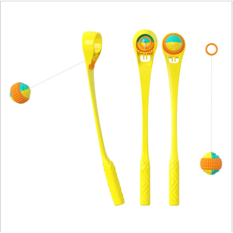Hundespielzeug Wurfspiel für Hunde mit Ballwurf Stab