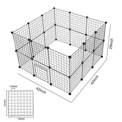 Hundezwinger Aus Draht – Flexibler Hunde-Playpen mit Tür für Haustiere