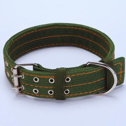 Verstellbares Hundehalsband aus Nylon mit Metallverschluss für Große