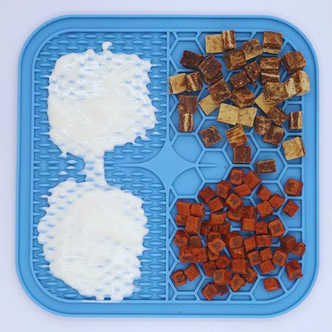Schleckmatte Aus Silikon für Hunde – Beruhigende Fütterung mit Strukturdesign