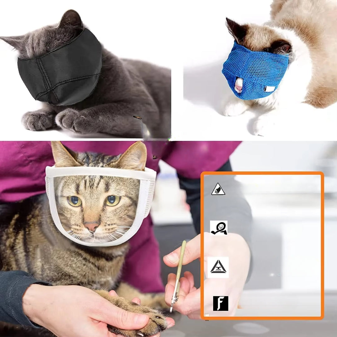 Katzen Schutzmaske für Halskrause mit weichem Stoff - Schützend und Bequem