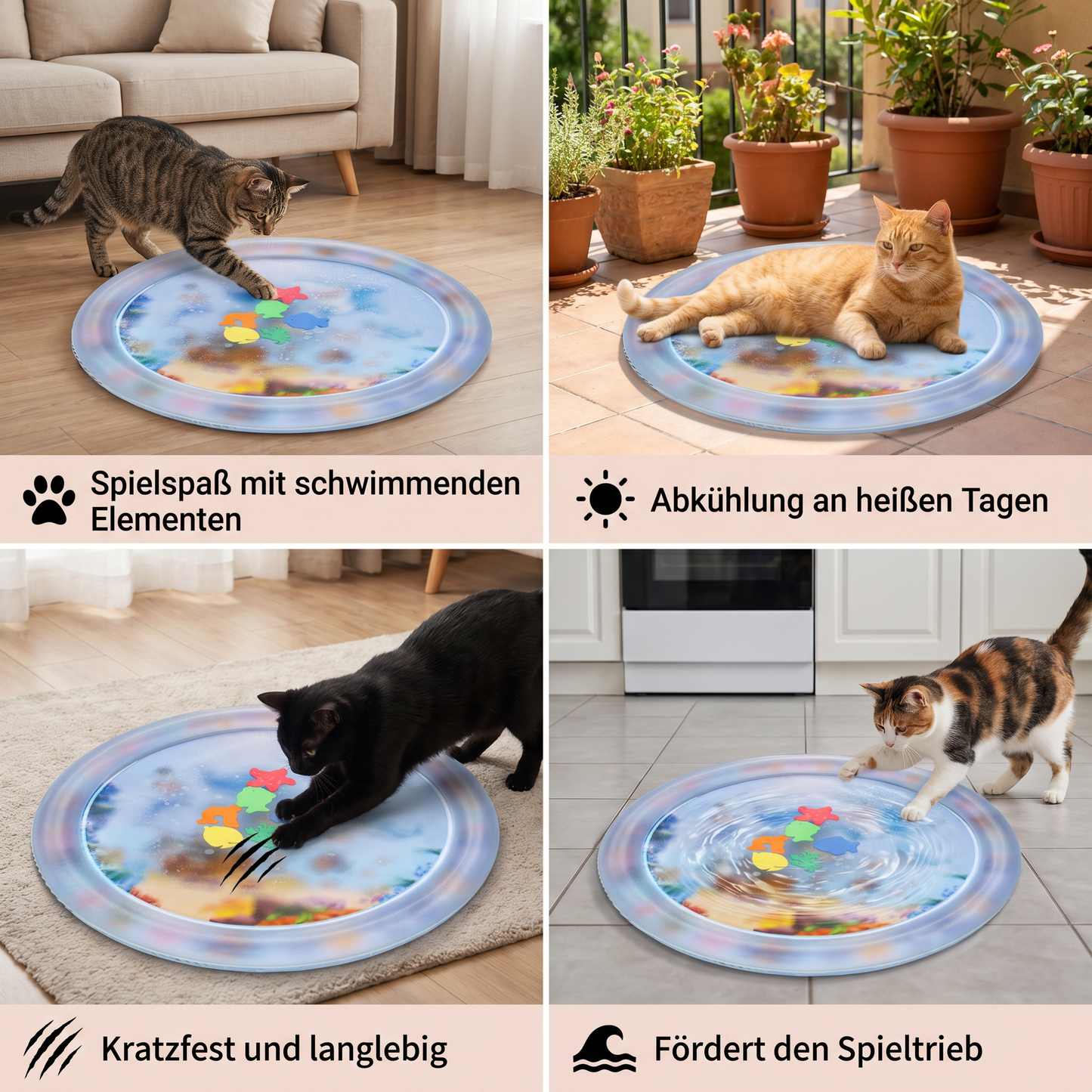 Kühlendes Spiel Wasserbett für Katzen 2.0