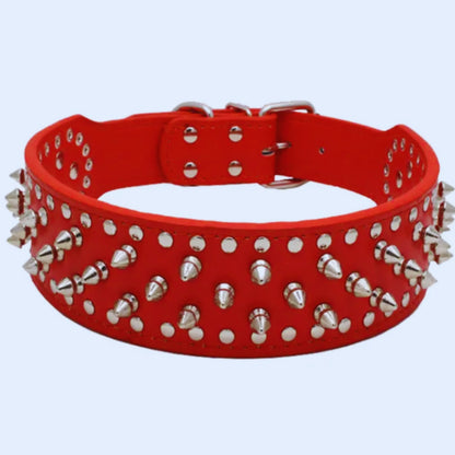HundeStachelhalsband mit Nieten für Mittelgroße und Große Hunde Im Punk-Design