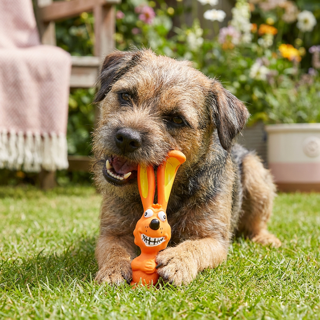 Robustes Hundekauspielzeug aus Naturlatex zur Zahnreinigung