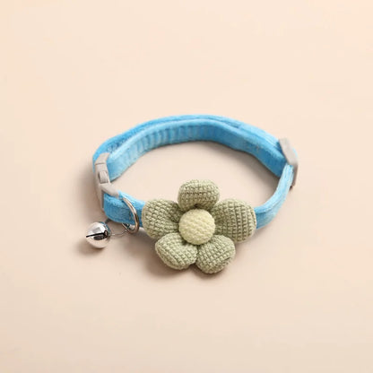 Verstellbares Halsband mit Blumenmuster