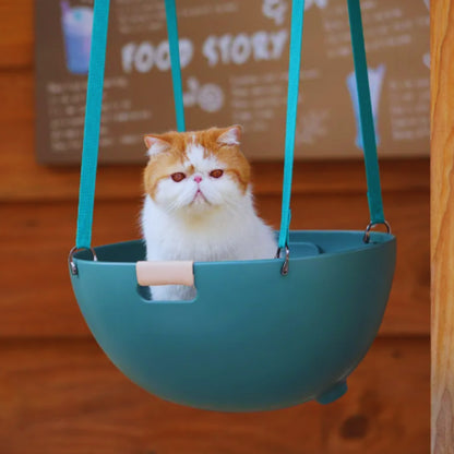 Modernes Katzenbett mit Holzbeinen – Bequemer Schlafplatz für Katzen In Stilvollem Design