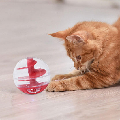 Katzenspielzeug Futterball – Interaktiver Leckerli-Spender Zum Spielen Lernen