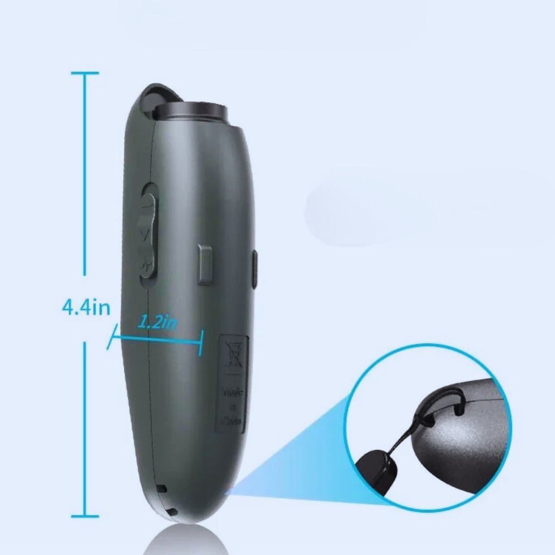 Hundetrainer mit Ultraschall und LED-Anzeige  USB Aufladung