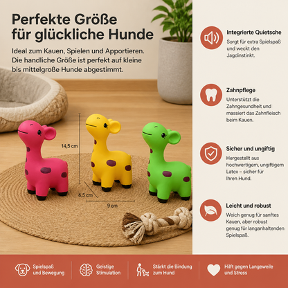 Quietschendes Latex-Kauspielzeug im Hirsch-Design für Hunde