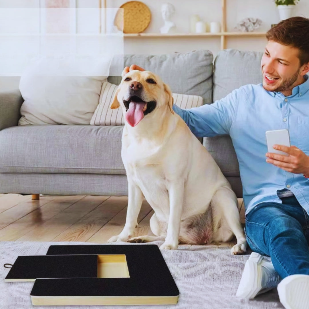 Hundespielzeug Aus Holz mit Futterversteck Interaktives Training für Hunde
