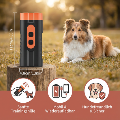 Anti-Bell-Ultraschallgerät für Hunde – Sanfte Trainingshilfe Mobil & Wiederaufladbar